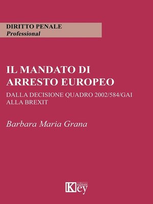 cover image of Il mandato di arresto europeo